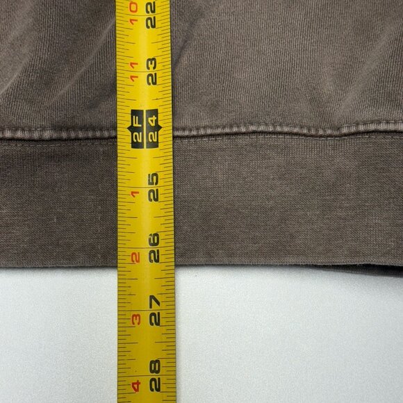 MARKET Sweatshirt Mens Large L Grey Brown Smiley Face Logo Crewneck Chinatown - Picture 11 of 12